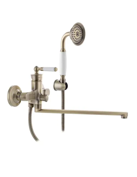 Смеситель для ванны Mixxus Premium Vintage 006 Bronze MI2864 с душевым набором Смеситель для ванны Mixxus Premium Vintage 006 Bronze MI2864 с душевым набором