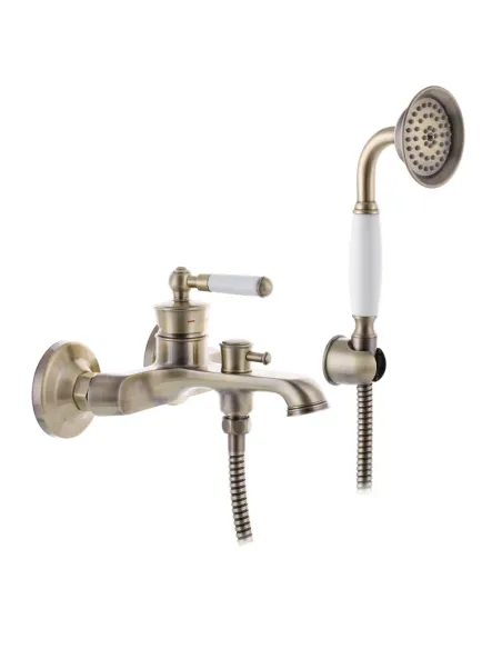 Смеситель для ванны Mixxus Premium Vintage 009 Bronze MI2862 с душевым набором Смеситель для ванны Mixxus Premium Vintage 009 Bronze MI2862 с душевым набором
