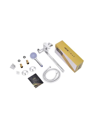 Змішувач для ванни Kroner KRM Elbe - C070, з душовим набором, хром