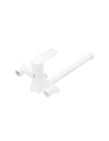 Змішувач для ванни Kroner KRM Fulda - W070, з душовим набором, білий