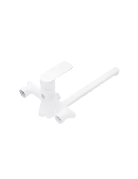 Змішувач для ванни Kroner KRM Fulda - W070, з душовим набором, білий