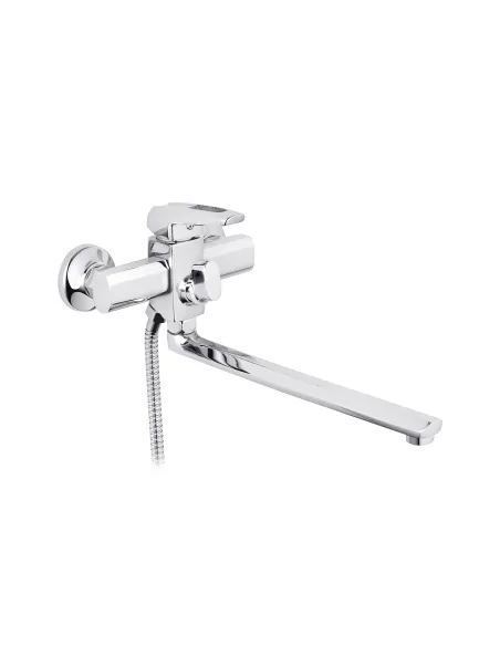 Змішувач для ванни Kroner KRM Kante - C070, з душовим набором, хром