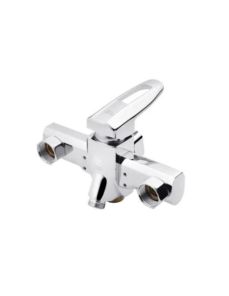 Смеситель для ванны Kroner KRM Kante - C070, с душевым набором, хром