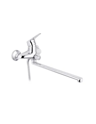 Смеситель для ванны Kroner KRM Odra - C071, с душевым набором, хром