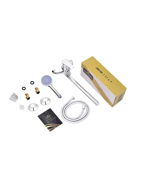 Змішувач для ванни Kroner KRM Odra - C071, з душовим набором, хром