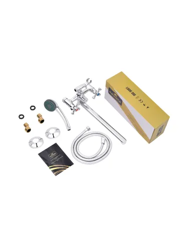 Змішувач для ванни Kroner KRM Rhein - C070, з душовим набором, хром