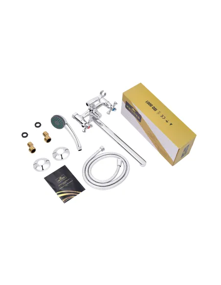 Змішувач для ванни Kroner KRM Rhein - C070, з душовим набором, хром