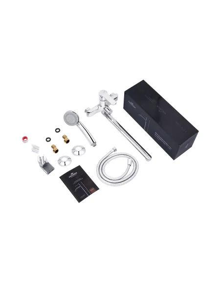 Змішувач для ванни Kroner KRP Bremen - C070, з душовим набором, хром