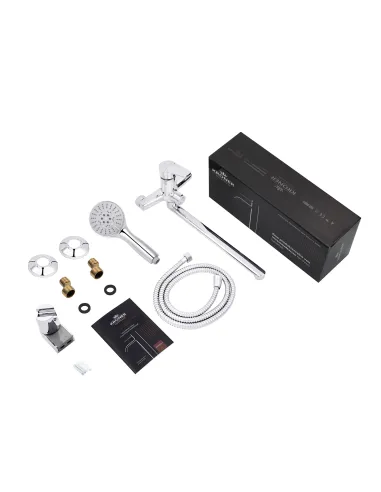 Смеситель для ванны Kroner KRP Brocken - C070, с душевым набором, хром