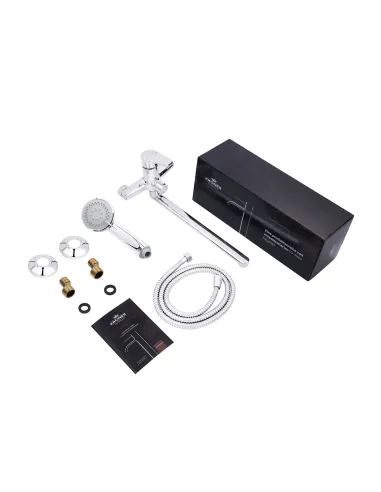 Змішувач для ванни Kroner KRP Brocken - C070, з душовим набором, хром