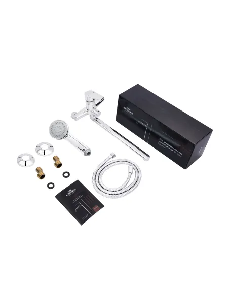 Смеситель для ванны Kroner KRP Brocken - C070, с душевым набором, хром