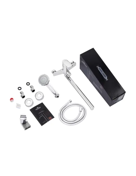 Смеситель для ванны Kroner KRP Dorn - C070, с душевым набором, хром