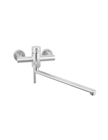 Змішувач для ванни Kroner KRP Edelstahl Klassisch - ESG070 з душовим набором, нікель