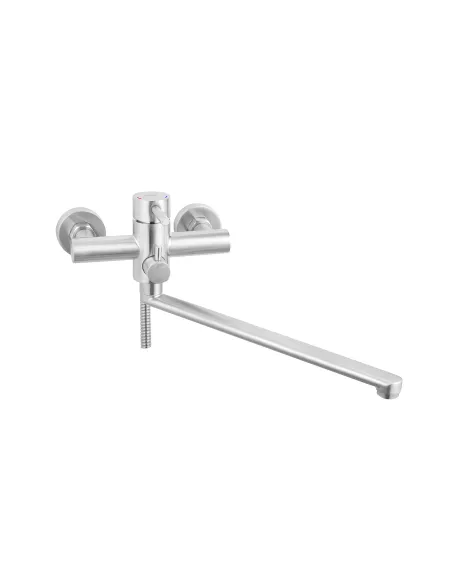 Змішувач для ванни Kroner KRP Edelstahl Klassisch - ESG070 з душовим набором, нікель