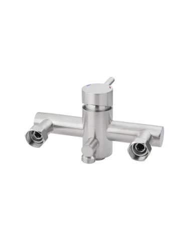 Змішувач для ванни Kroner KRP Edelstahl Klassisch - ESG070 з душовим набором, нікель