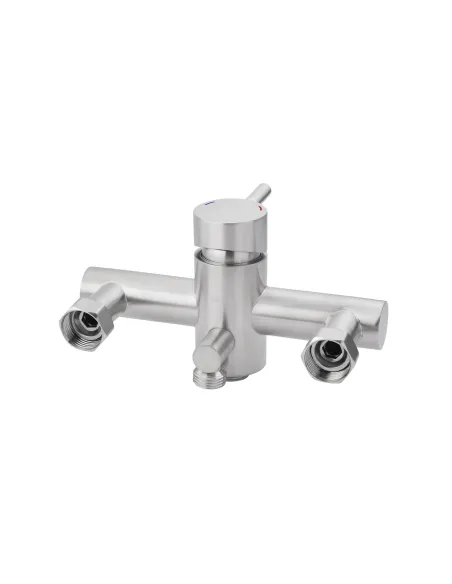 Смеситель для ванны Kroner KRP Edelstahl Klassisch - ESG070, с душевым набором, никель