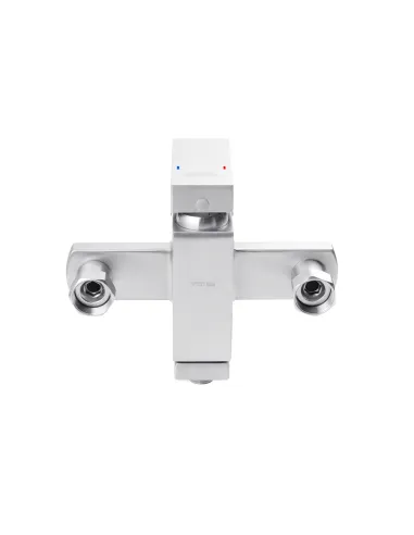 Змішувач для ванни Kroner KRP Edelstahl Kubus - ESG070 з душовим набором, нікель