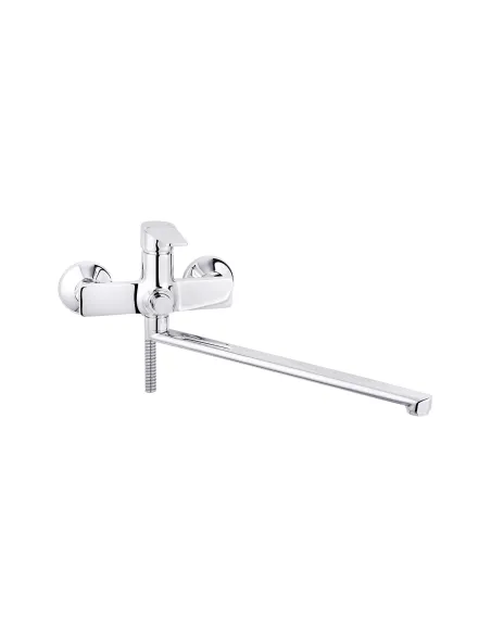 Змішувач для ванни Kroner KRP Eifel - C070, з душовим набором, хром