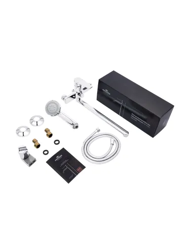 Змішувач для ванни Kroner KRP Eifel - C070, з душовим набором, хром