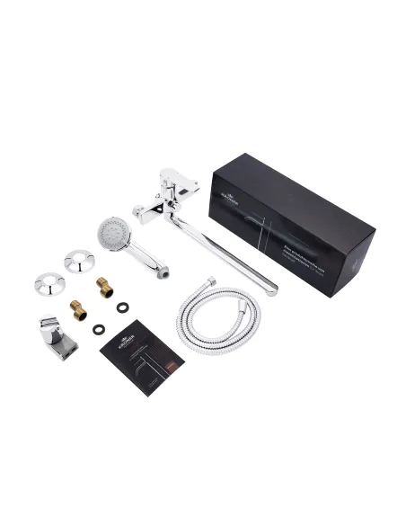 Смеситель для ванны Kroner KRP Eifel - C070, с душевым набором, хром