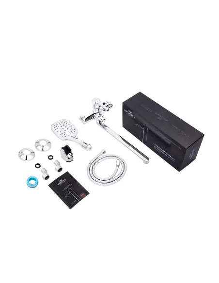 Змішувач для ванни Kroner KRP Essen - C070, з душовим набором, хром Змішувач для ванни Kroner KRP Essen - C070, з душовим набором, хром