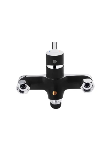 Смеситель для ванны Kroner KRP Essen - SCH070, с душевым набором, хром-черный