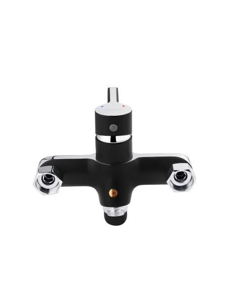 Змішувач для ванни Kroner KRP Essen - SCH070, з душовим набором, хром-чорний