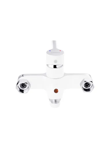 Смеситель для ванны Kroner KRP Essen - W070, с душевым набором, хром-белый