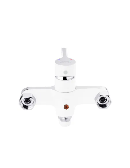 Смеситель для ванны Kroner KRP Essen - W070, с душевым набором, хром-белый