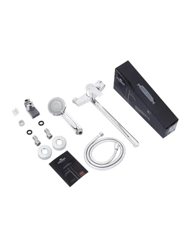 Смеситель для ванны Kroner KRP Hagen - C071, с душевым набором, хром