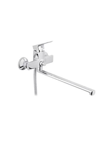 Змішувач для ванни Kroner KRP Harz - C070, з душовим набором, хром