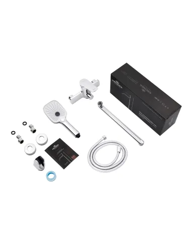 Змішувач для ванни Kroner KRP Makon - C070, з душовим набором, хром