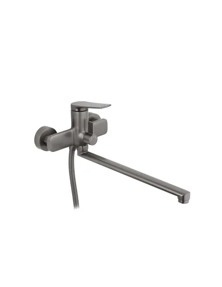 Змішувач для ванни Kroner KRP Makon - GRP070 з душовим набором, графіт Змішувач для ванни Kroner KRP Makon - GRP070 з душовим набором, графіт