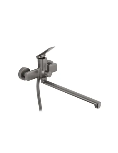 Змішувач для ванни Kroner KRP Makon - GRP070 з душовим набором, графіт