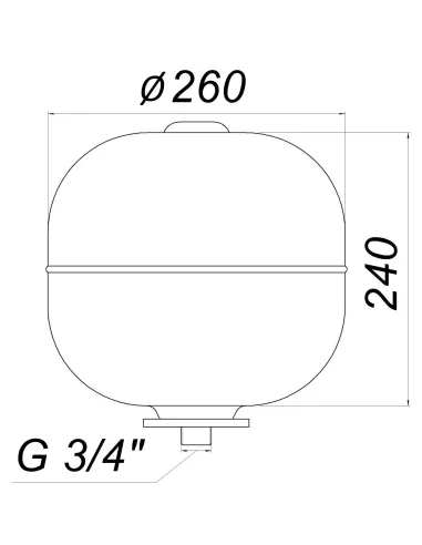 Гідроакумулятор для води Zilmet HY-PRO 12 літрів