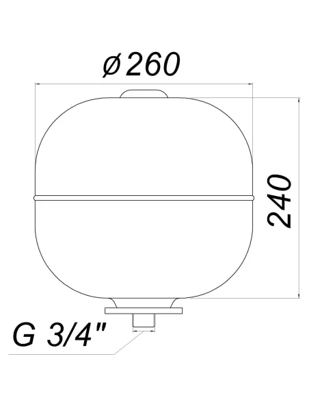 Гидроаккумулятор для воды Zilmet HY-PRO 12 литров