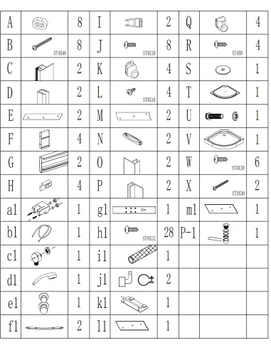 Гидробокс Bravo Barycz LL90GBB полукруглый, массажный