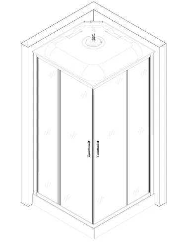 Гидробокс Bravo Nida L90FFS квадратный, массажный