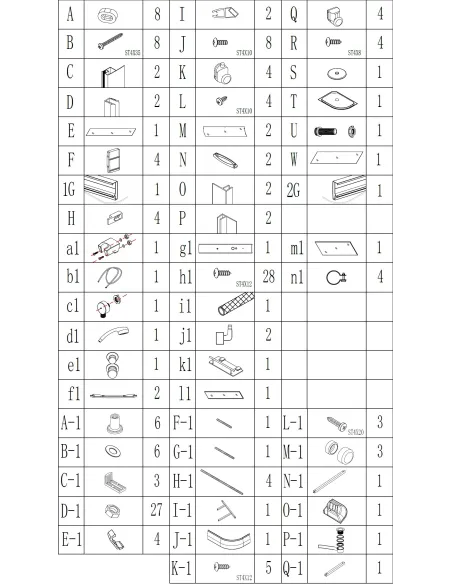 Гидробокс Bravo Obra H120FFSL ассиметричный, массажный
