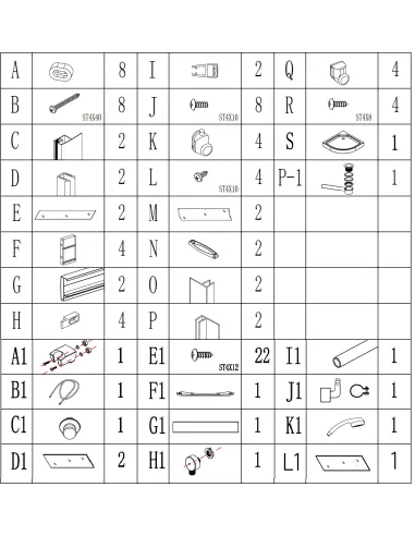 Гідробокс Bravo SAN L90GBB напівкруглий, масажний