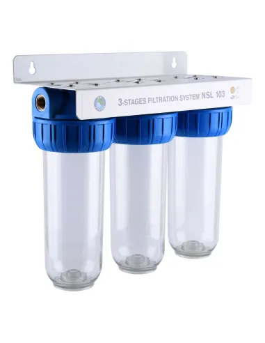 Магістральний фільтр для очищення води Bio+ Systems NSL103 3/4 дюйми, 3 ступеня очищення