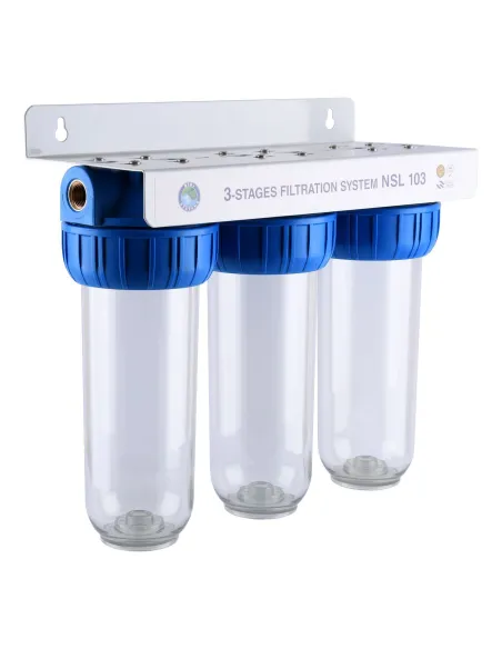 Магістральний фільтр для очищення води Bio+ Systems NSL103 3/4 дюйми, 3 ступеня очищення