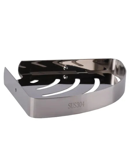 Полка для ванной угловая Globus Lux SS1199, нержавеющая сталь