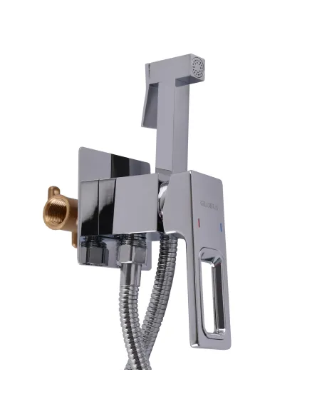 Смеситель для биде Globus Lux Piano GLPN-0-106MIX с гигиеническим душем