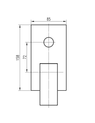 Змішувач для душу прихованого монтажу Topaz Odiss TO-18205-H66-BL, без виливу