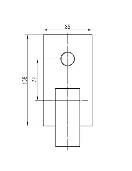 Смеситель для душа скрытого монтажа Topaz Odiss TO-18205-H66-BL, без излива Смеситель для душа скрытого монтажа Topaz Odiss TO-18205-H66-BL, без излива