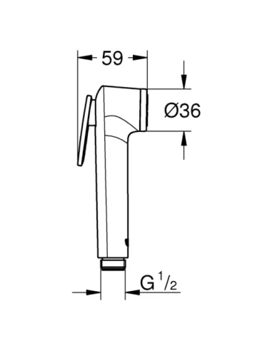 Лійка гігієнічна Grohe Tempesta-F Trigger Spray 30 27512001 купити у Дніпрі та Києві - ціна від КТУ