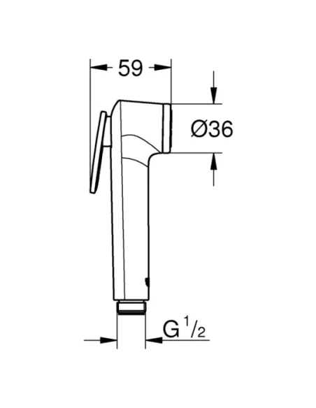 Лійка гігієнічна Grohe Tempesta-F Trigger Spray 30 27512001 купити у Дніпрі та Києві - ціна від КТУ