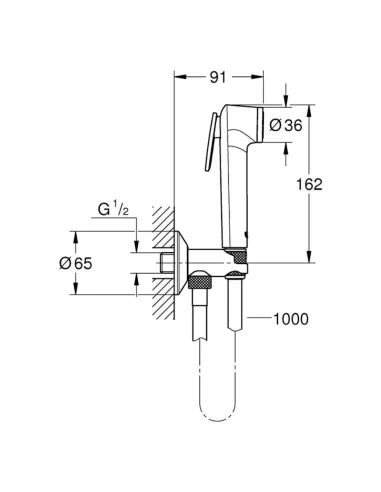 Набор для гигиенического душа Grohe Tempesta-F Trigger Spray 26358000 купить в Днепре и Киеве - цена от КТУ