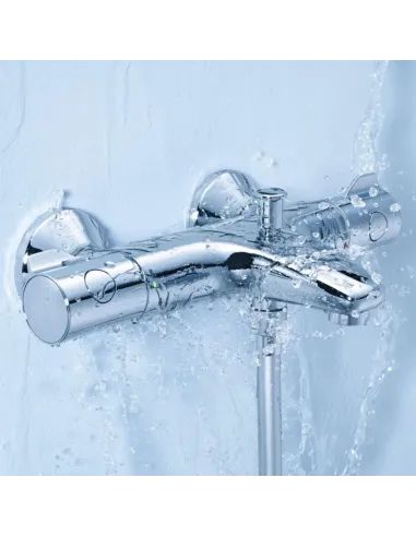 Змішувач для ванни Grohe Grohtherm 800 34567000 (термостатичний, гаряча ліворуч) купити у Дніпрі та Києві - ціна від КТУ